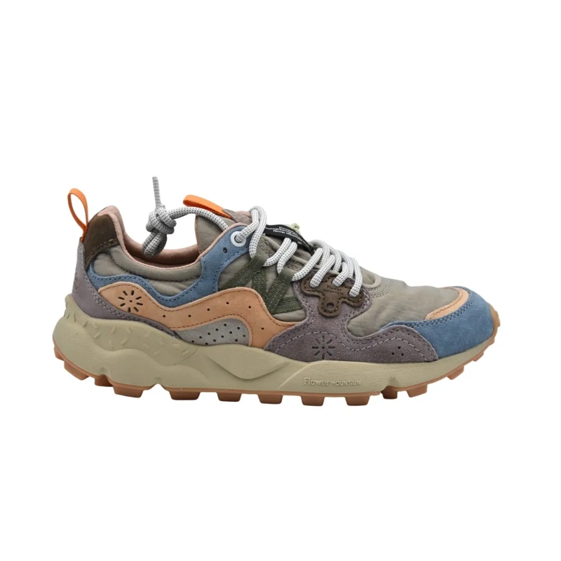Flower Mountain Low-Top-Sneaker Papaya-Petroleum Low Shoes Grey