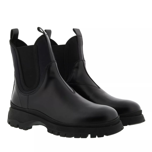 Prada Shoes Leather Black Ankle Boot