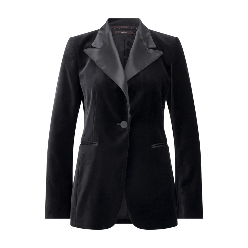 windsor. Blazer Blazer aus Samt Schwarz