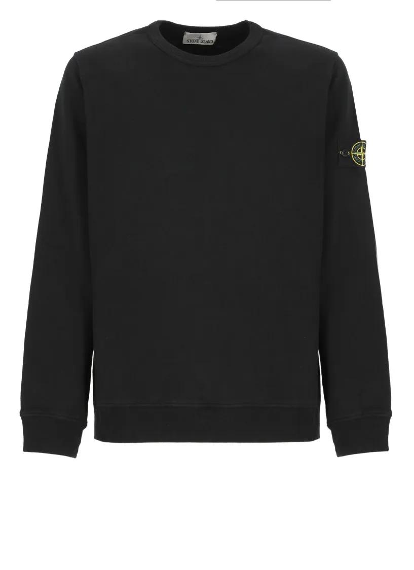 Stone Island - Sweatshirt With Logo - Größe S - schwarz