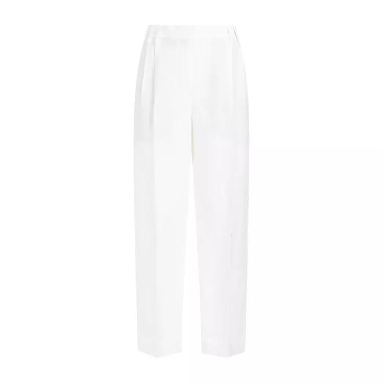 Brunello Cucinelli - White Viscose Pants - Größe 42 - white