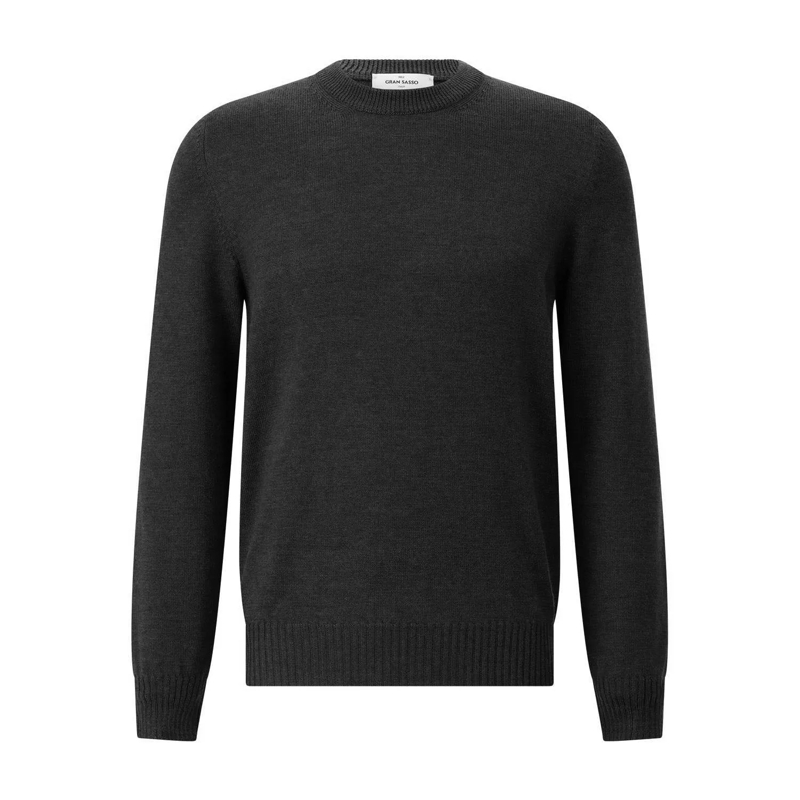 Gran Sasso Trui Pullover aus Schurwolle Schwarz