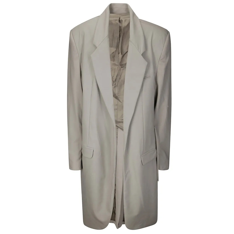 ACT N°1 Blazer Deconstructed Corset Wool Blazer With Tailored Fit Grey