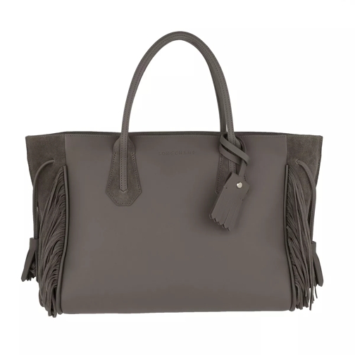 Longchamp Pénélope Tote Bag M Leather Grey Tote