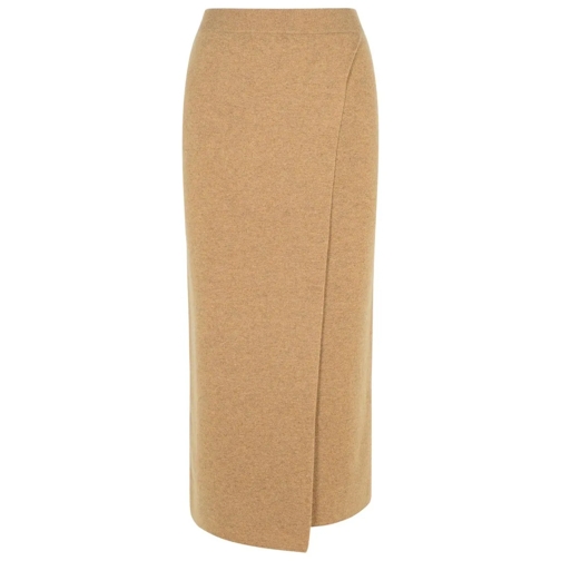 Max Mara Midi-Röcke Umbria' Brown Cashmere Blend Skirt Brown