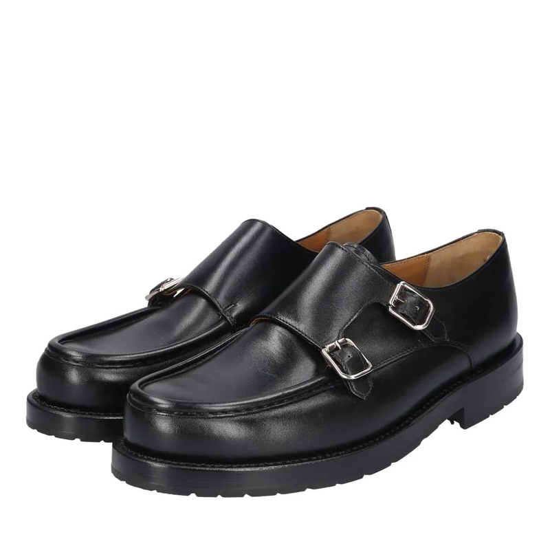 Heinrich Dinkelacker Flache Schuhe Schnallenschuh Rio Norweger BC schwarz(Image 2)