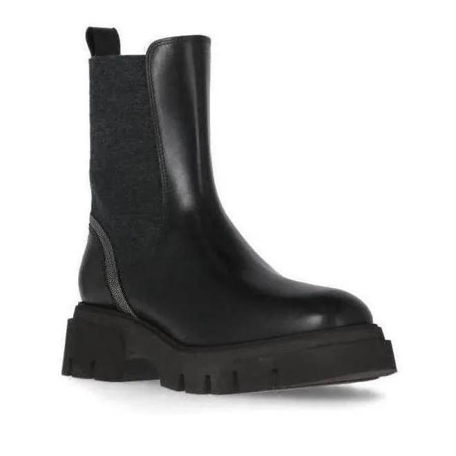 Brunello Cucinelli Stiefel - Chelsea Boots - Gr. 38 (EU) - in Schwarz - für Damen