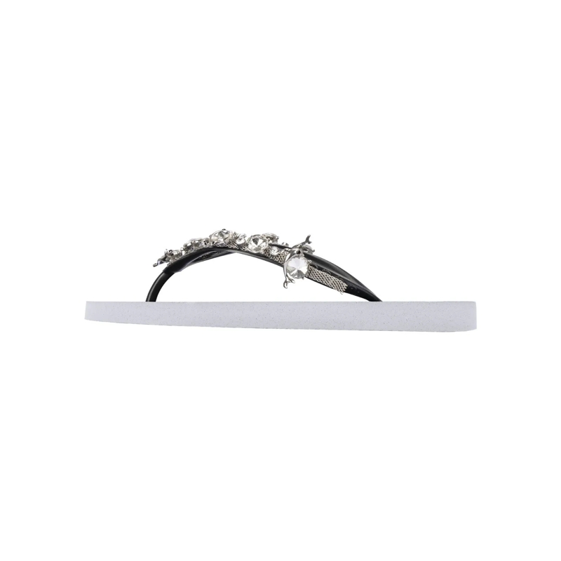 UZURII Flip Flops Zehentrenner Chrystal Dolphin weiss