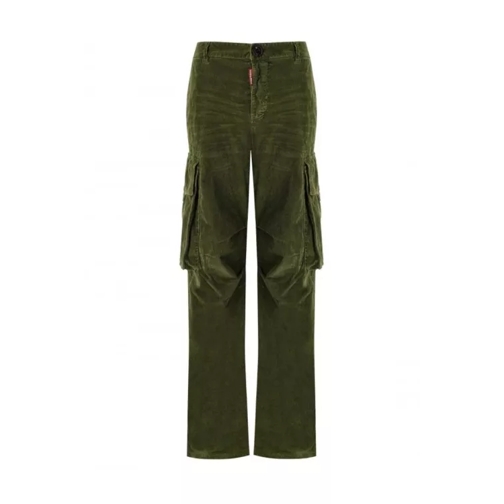 Dsquared2 Green Cargo Pants Green Cargo-Hose