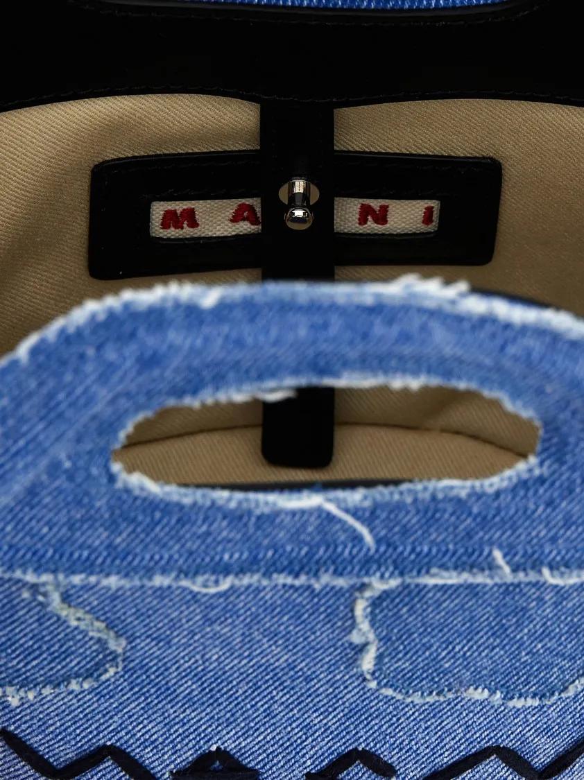 Marni Shoppers & Totes 'Tropicalia Micro' Handbag in blauw