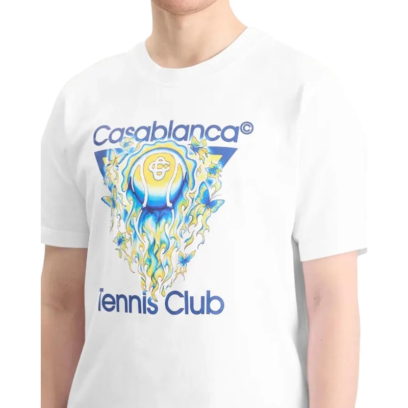 Casablanca T-shirt Heren Tennis Club Icon T-Shirt Wit weiß(Image 4)