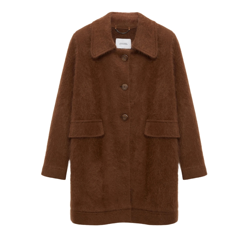 Dorothee Schumacher Pullover FLUFFY STATEMENTS jacket coffee