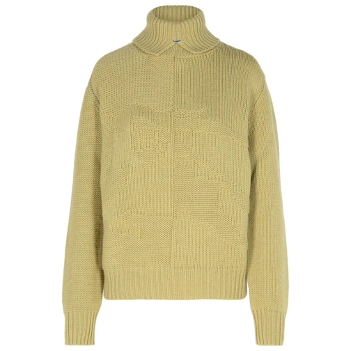 Burberry Pull à col roulé Green Cashmere Turtleneck Sweater Green