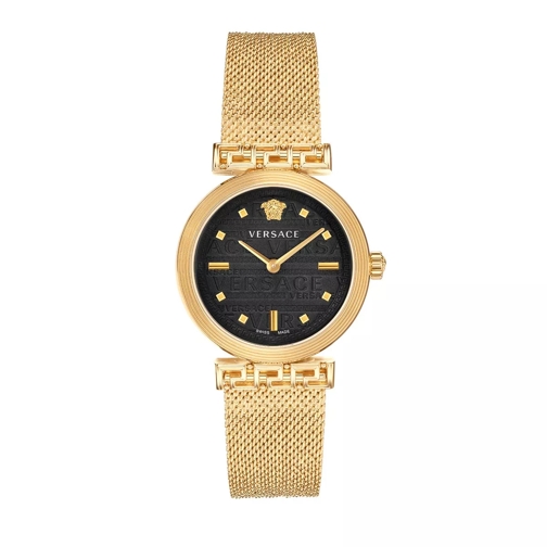 Versace Greca Motiv Watch Gold Orologio da abito