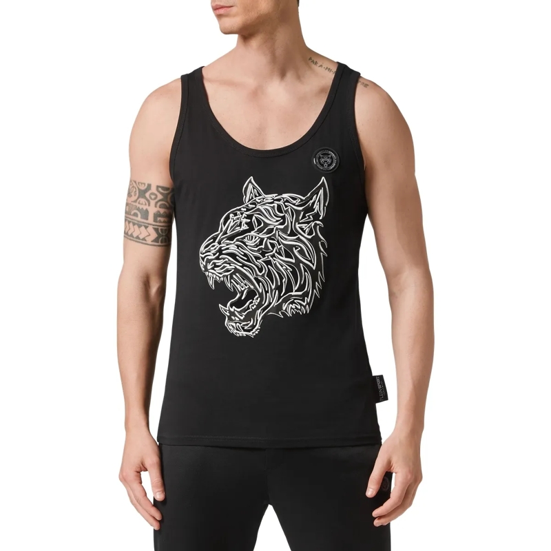 Plein Sport Top Tanktop Tiger schwarz(Image 4)