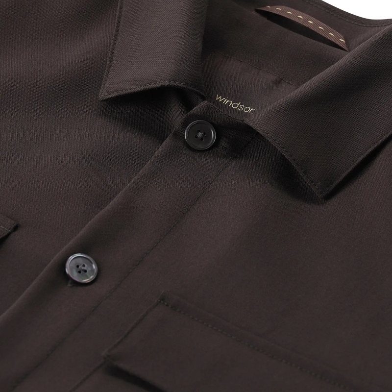 windsor. Veste de costume Overshirt aus Schurwolle blau(Image 3)