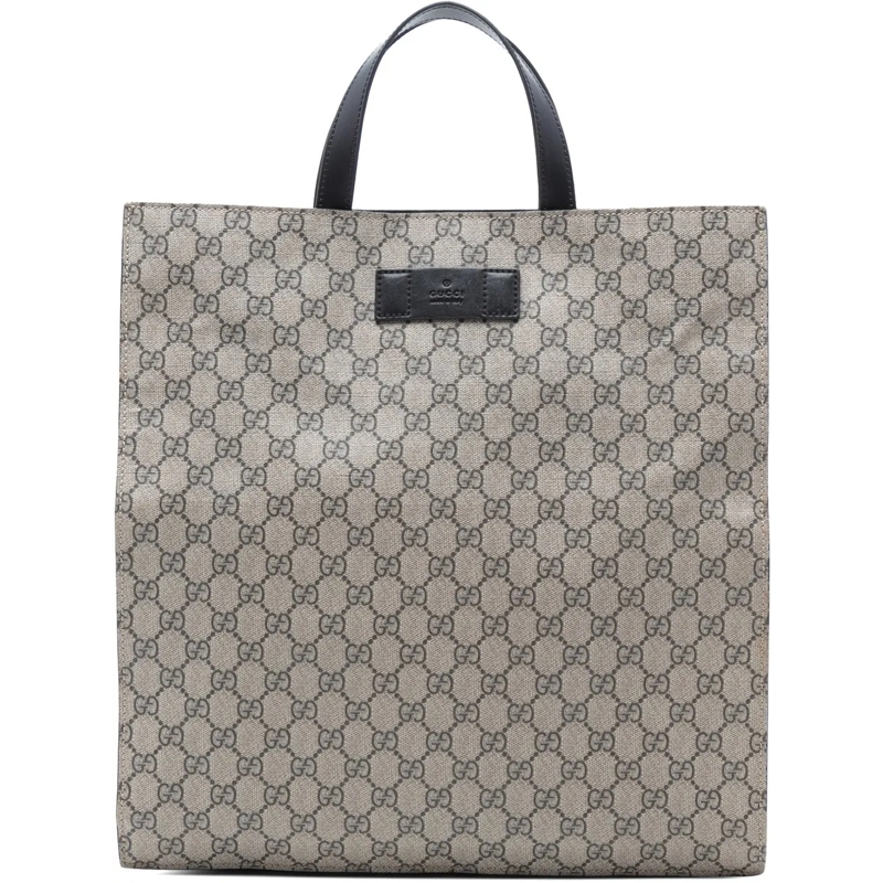 Gucci Schultertasche GG Supreme Convertible Soft Tote braun