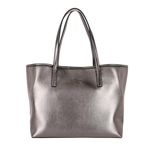 Guess Vikky Tote Pewter Shopping Bag