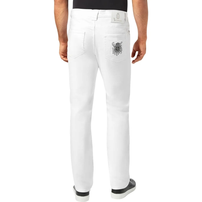 BILLIONAIRE Jeans mit geradem Bein Jeans Regular Fit Paisley weiss(Image 2)
