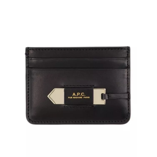 A.P.C. Charlotte Card Holder - Black - Leather Black Kaartenhouder