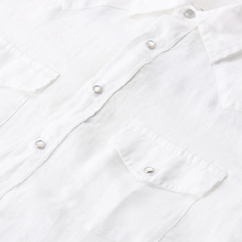 Jacob Cohen Hemd Hemd aus Leinen Resort Collection weiß(Image 3)