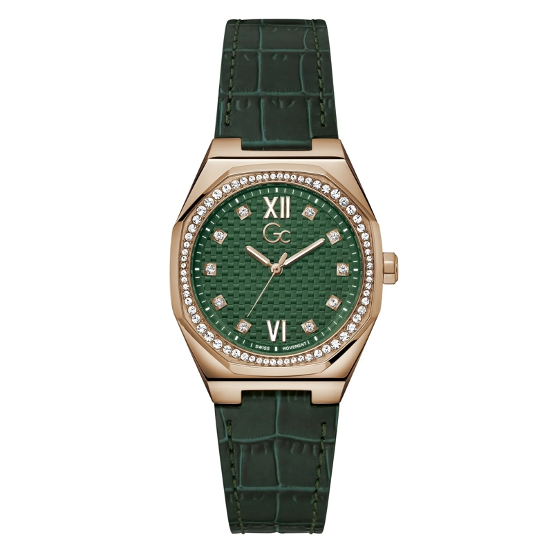 GC Automatikuhr Analoge Uhr Gc Coussin Sleek Lady schwarz