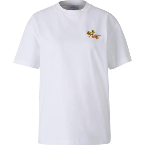 Off-White T-shirts T-shirt with bouquet logo motif mehrfarbig