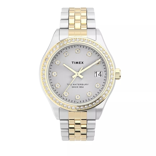 Timex Waterbury Legacy Crystal 34mm Two-Tone Multifunction Watch