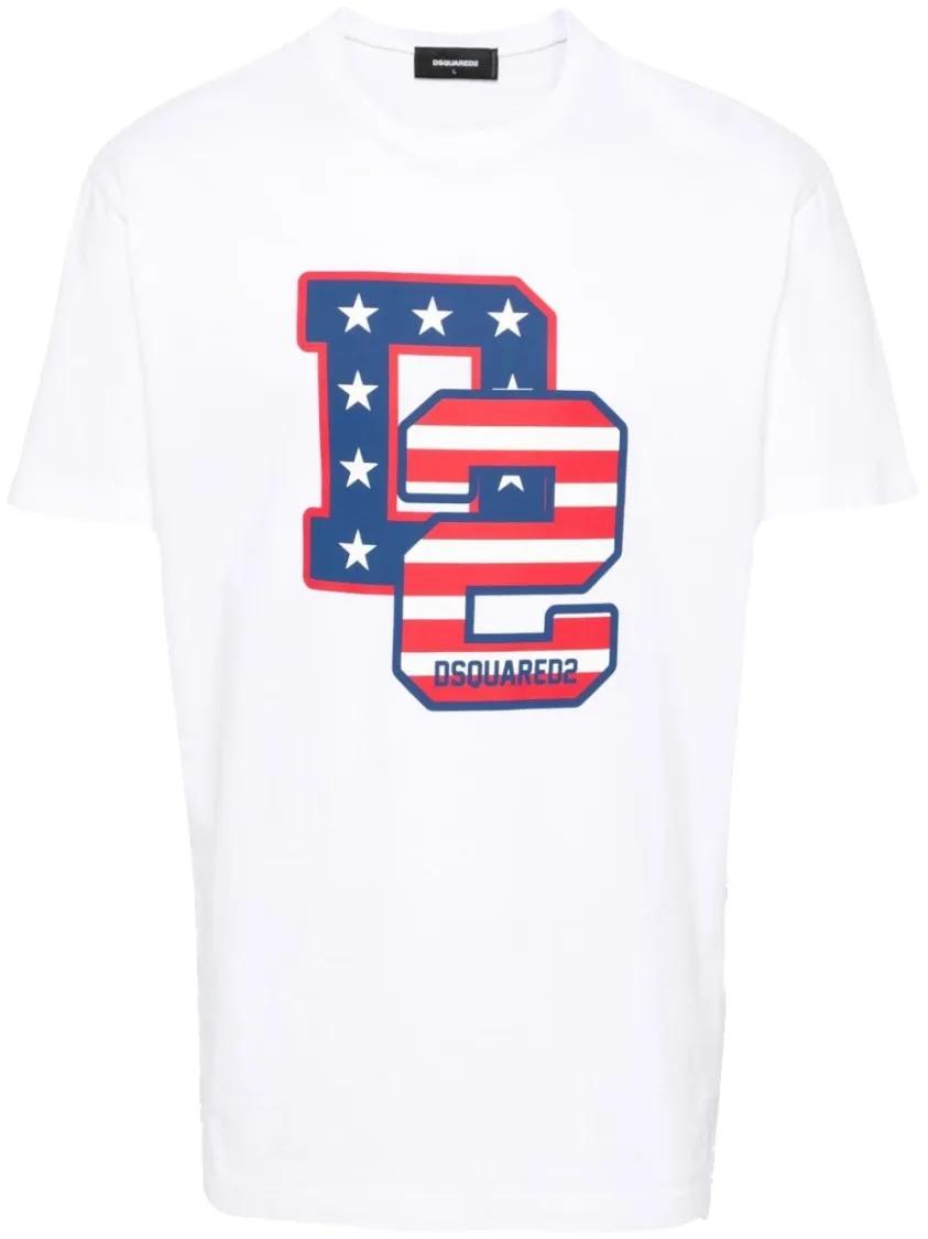 Thumbnail - Dsquared2 - T-shirts White - Größe M - weiß