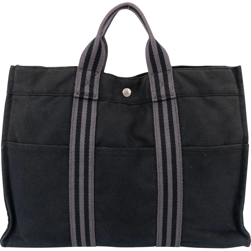Hermès Schultertasche Hermes Classic Cotton Fourre Handbag schwarz