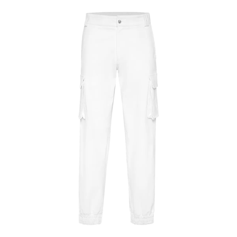 Philipp Plein Cargohose Hose Cargo-Passform weiss