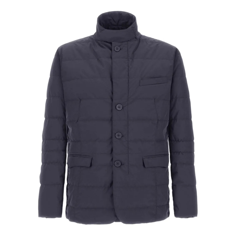 Herno Daunenjacke Slim Fit Blue Padded Blazer Blue