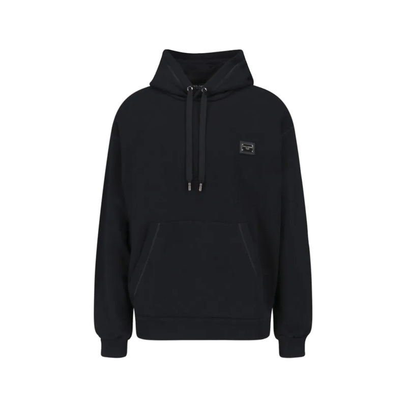 Dolce&Gabbana  Logo Hoodie – Black Black
