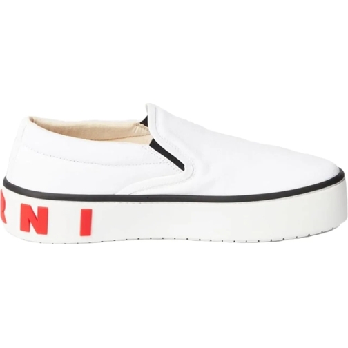 Marni Low-Top Sneaker Logo Slip-on Sneakers weiß