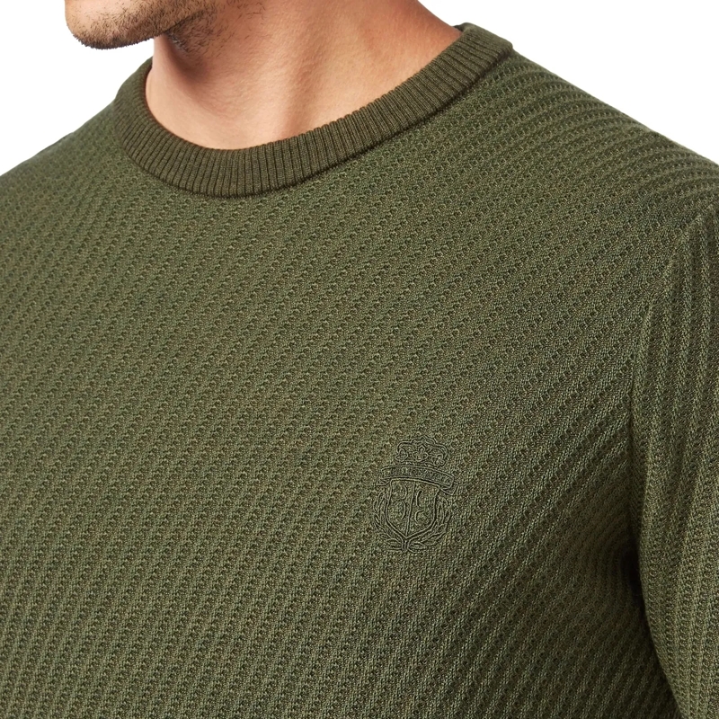 BILLIONAIRE  Rundhalspullover Crest grün(Image 4)