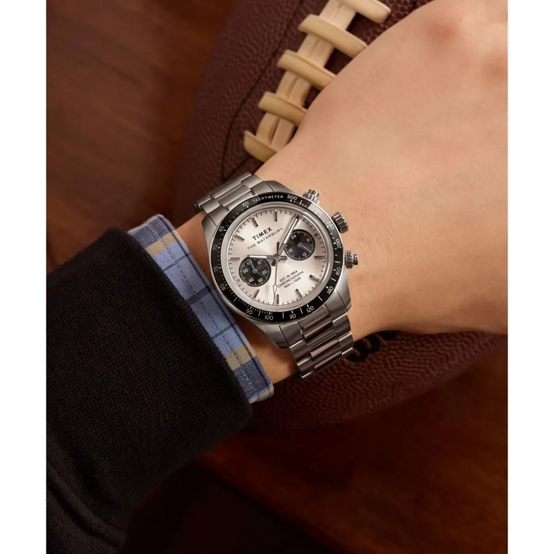 Timex Quarzuhr Quarz-Analoguhr Waterbury Traditional Chronograph silber(Image 7)
