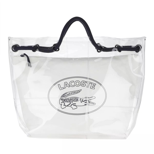 Lacoste Summmer Wave Shopping Beach Bag Transparent Peacoat Borsa da shopping