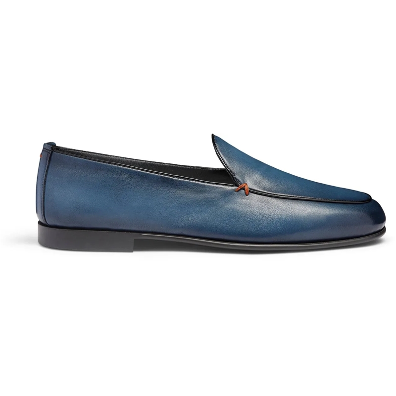 Santoni Loafer Men's leather loafer weiß