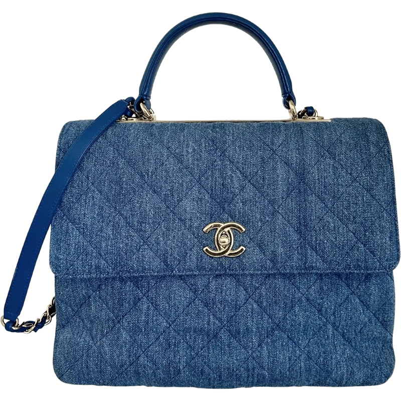 Chanel Tote Chanel Trendy CC Top Handle Large Denim Blue / ver blau