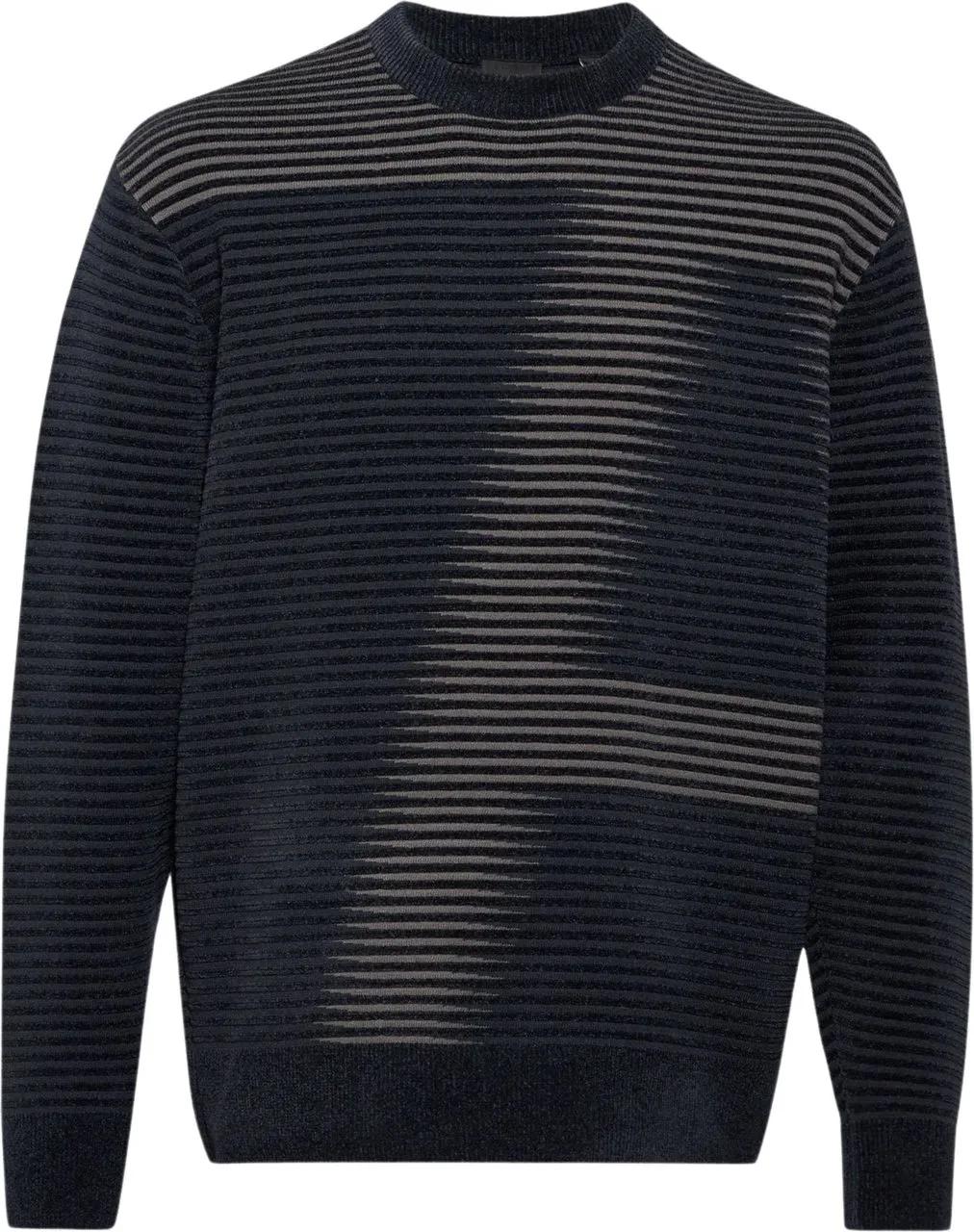 Thumbnail - Armani Exchange - Armani Exchange Pullovers Donkerblauw 6dzm2p Zm4pz - Größe M - blue