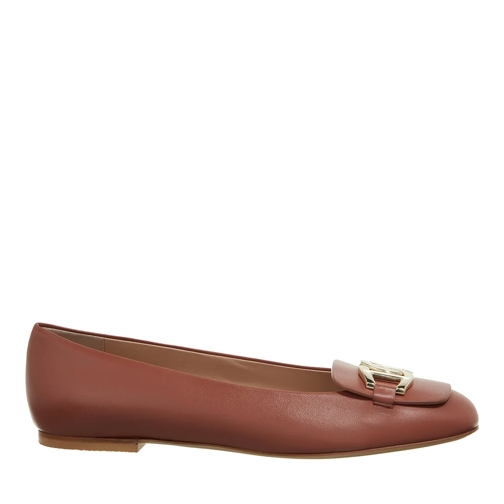 AIGNER Ballerina Slipper Madeleine 3A Cognac