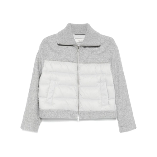 Peserico Panelled-Design Gray Jacket Grey Veste de transition