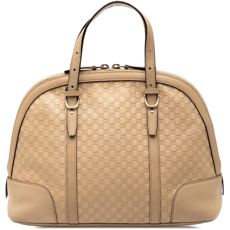 Gucci Schultertasche Small Microguccissima Nice Dome Satchel braun