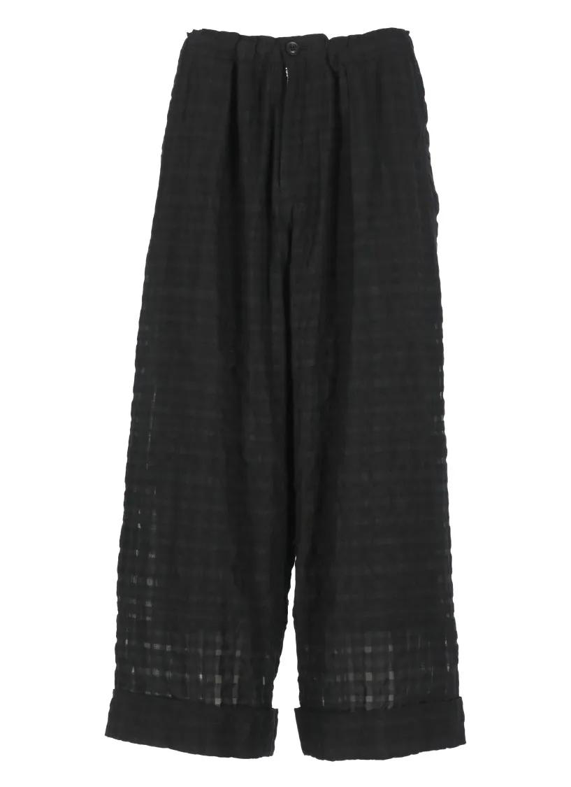 Thumbnail - Y-3 - Black Cotton Blend Palazzo Pants - Größe S - schwarz