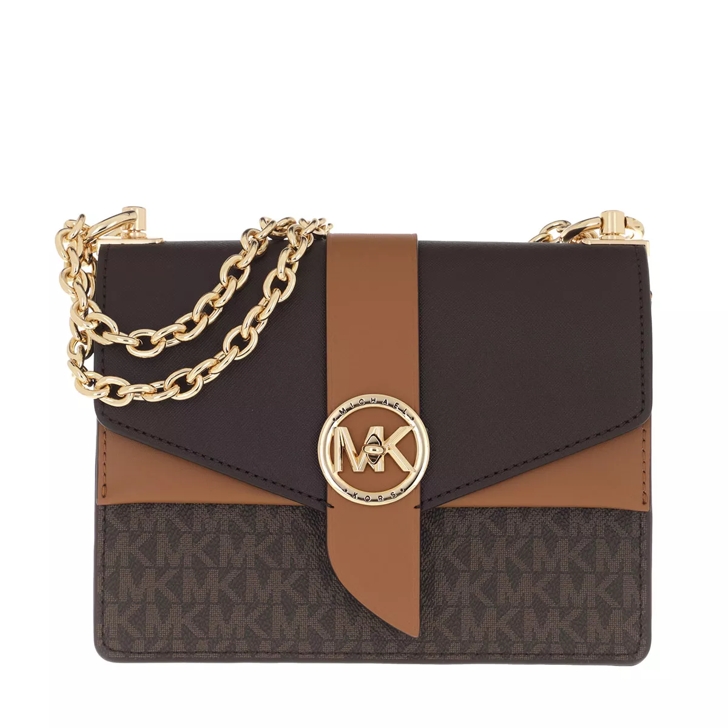 Michael Kors Greenwich Crossbody Bag Brown Acorn Sac a bandouliere