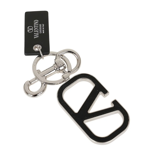 Valentino  Vlogo Signature Key Ring Black