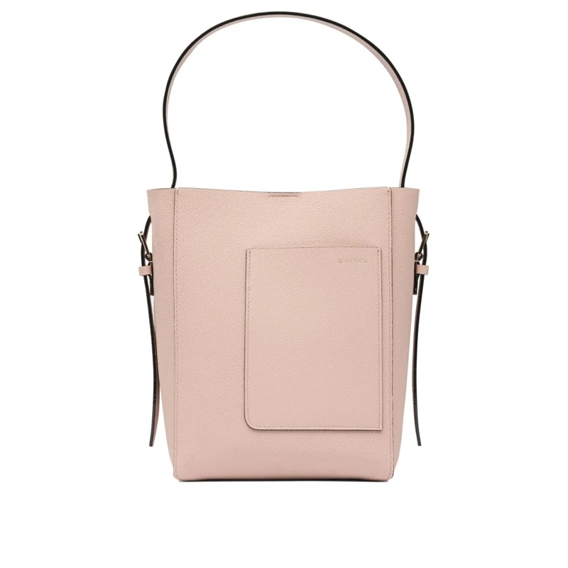 Valextra Buideltas "Soft Mini" Bucket Bag Pink