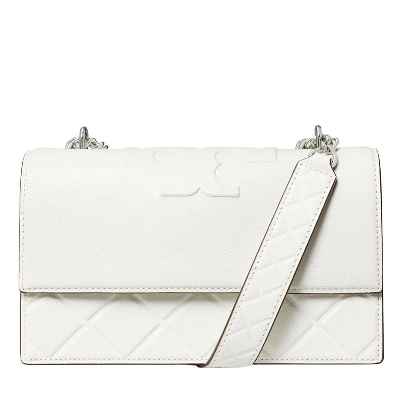 Tory Burch Crossbody Bag Fleming Small Convertible Shoulder Bag Blanc