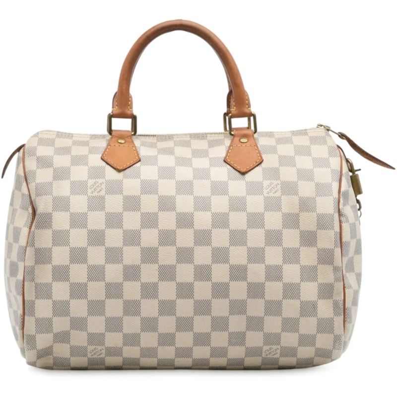 Louis Vuitton Fourre-tout Damier Azur Speedy 30 weiß