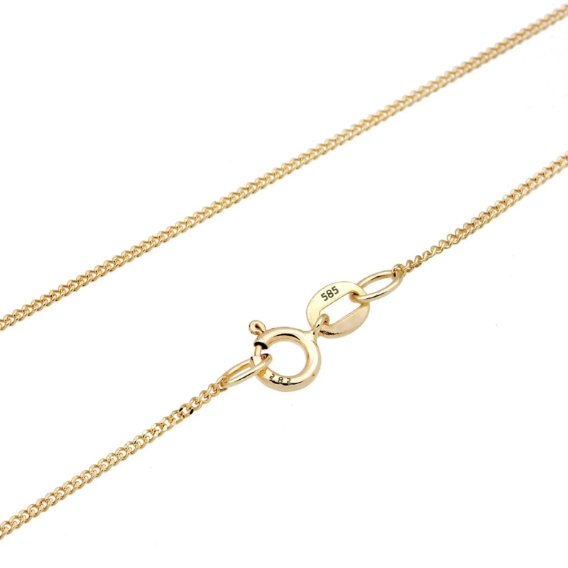 Elli Mittellange Halskette Halskette Herz Liebe Zirkonia 585 Bezaubernd Gelbg gold